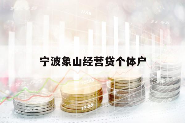 宁波象山经营贷个体户