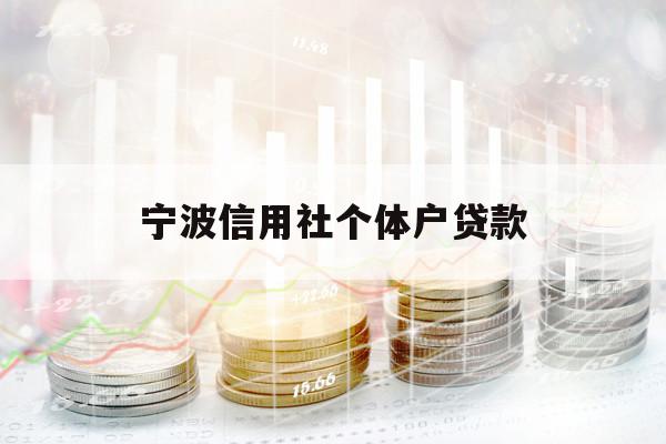 宁波信用社个体户贷款
