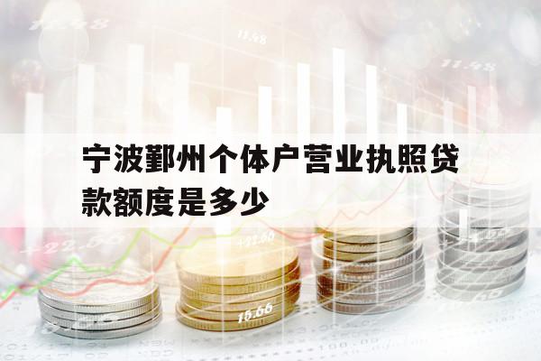 宁波鄞州个体户营业执照贷款额度是多少