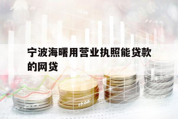 宁波海曙用营业执照能贷款的网贷