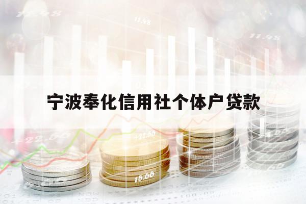 宁波奉化信用社个体户贷款