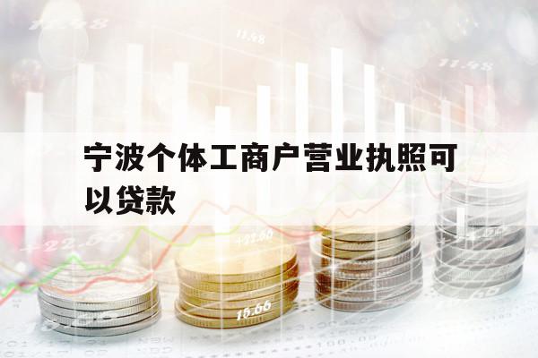 宁波个体工商户营业执照可以贷款