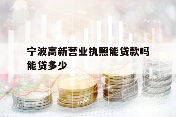 宁波高新营业执照能贷款吗能贷多少