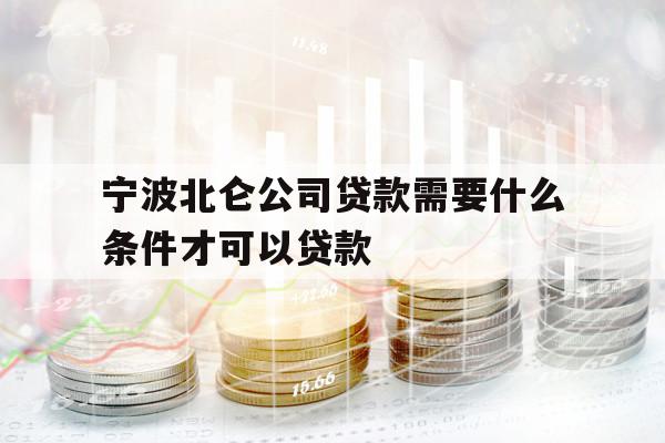 宁波北仑公司贷款需要什么条件才可以贷款
