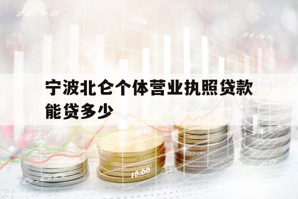 宁波北仑个体营业执照贷款能贷多少