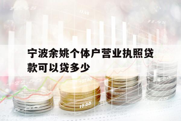 宁波余姚个体户营业执照贷款可以贷多少