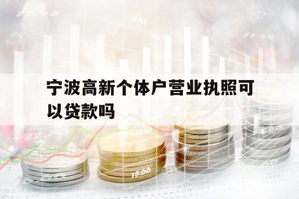 宁波高新个体户营业执照可以贷款吗