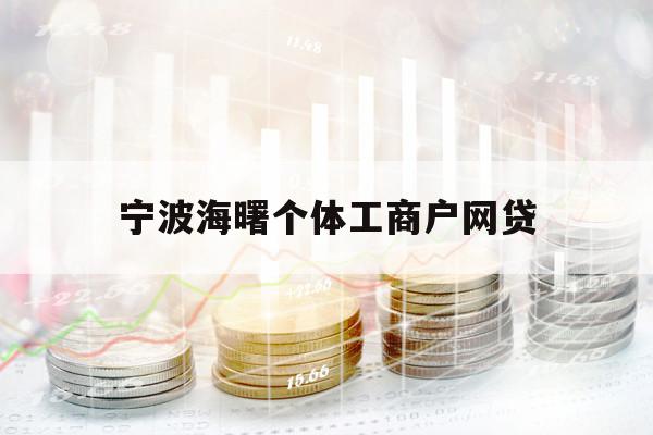 宁波海曙个体工商户网贷