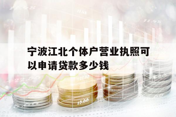 宁波江北个体户营业执照可以申请贷款多少钱