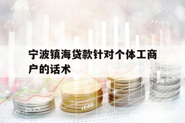 宁波镇海贷款针对个体工商户的话术