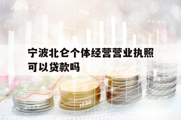 宁波北仑个体经营营业执照可以贷款吗