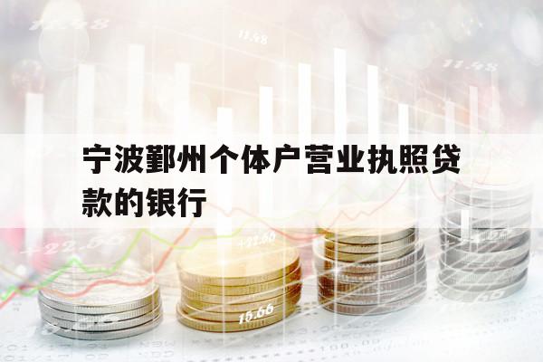 宁波鄞州个体户营业执照贷款的银行