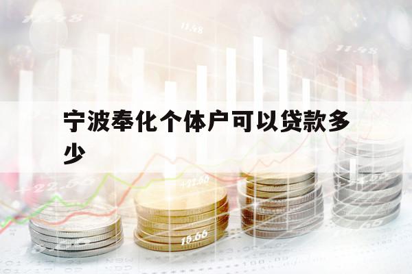 宁波奉化个体户可以贷款多少