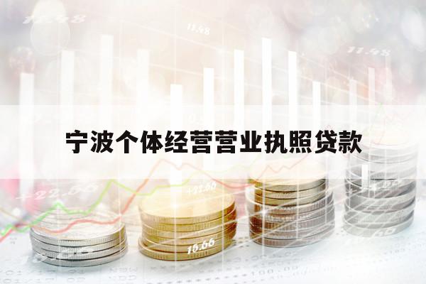 宁波个体经营营业执照贷款