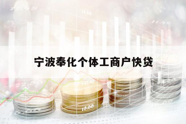 宁波奉化个体工商户快贷