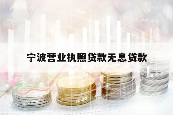 宁波营业执照贷款无息贷款
