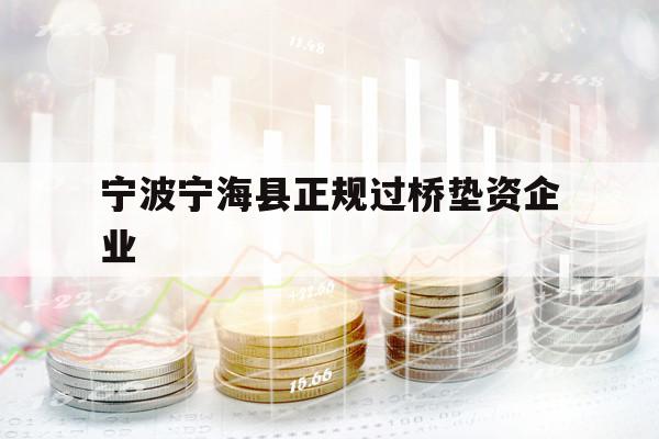宁波宁海县正规过桥垫资企业