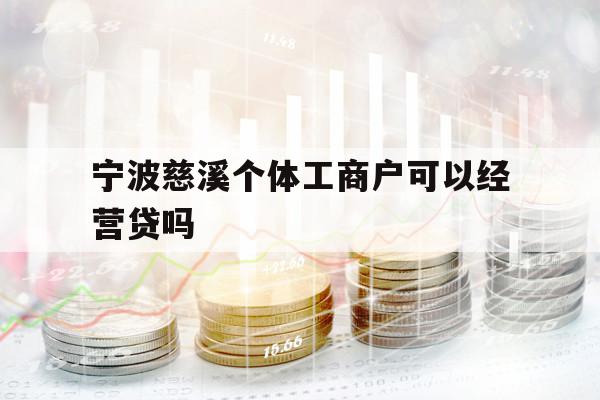 宁波慈溪个体工商户可以经营贷吗