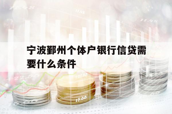 宁波鄞州个体户银行信贷需要什么条件