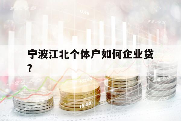 宁波江北个体户如何企业贷?