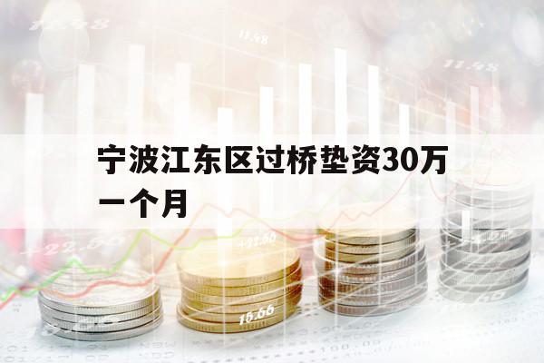宁波江东区过桥垫资30万一个月 宁波江东区过桥垫资30万一个月