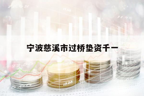 宁波慈溪市过桥垫资千一