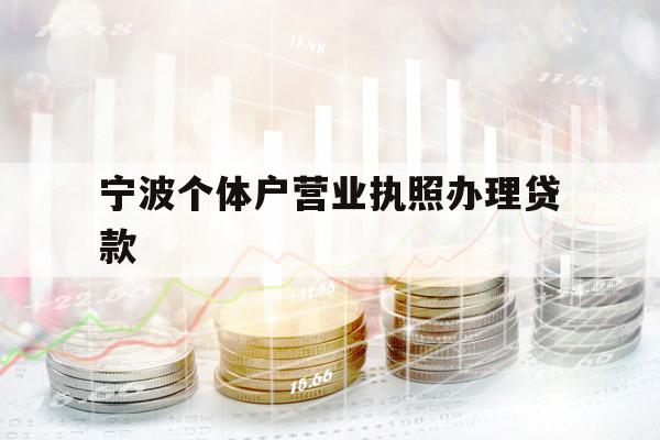 宁波个体户营业执照办理贷款 宁波个体户营业执照办理贷款