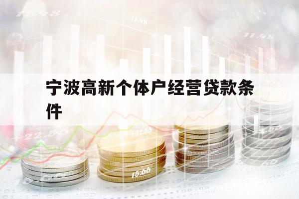 宁波高新个体户经营贷款条件 宁波高新个体户经营贷款条件